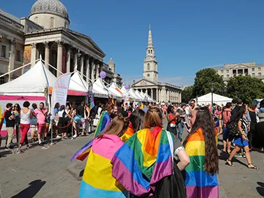 Festival marquee structures for Pride London