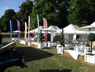 Festival marquee structures at Soho House Festival